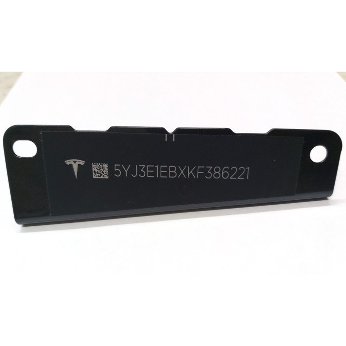 2 Plaque De Pare-brise Tesla Modèle 3 Avec Code VIN 1006865-00-C