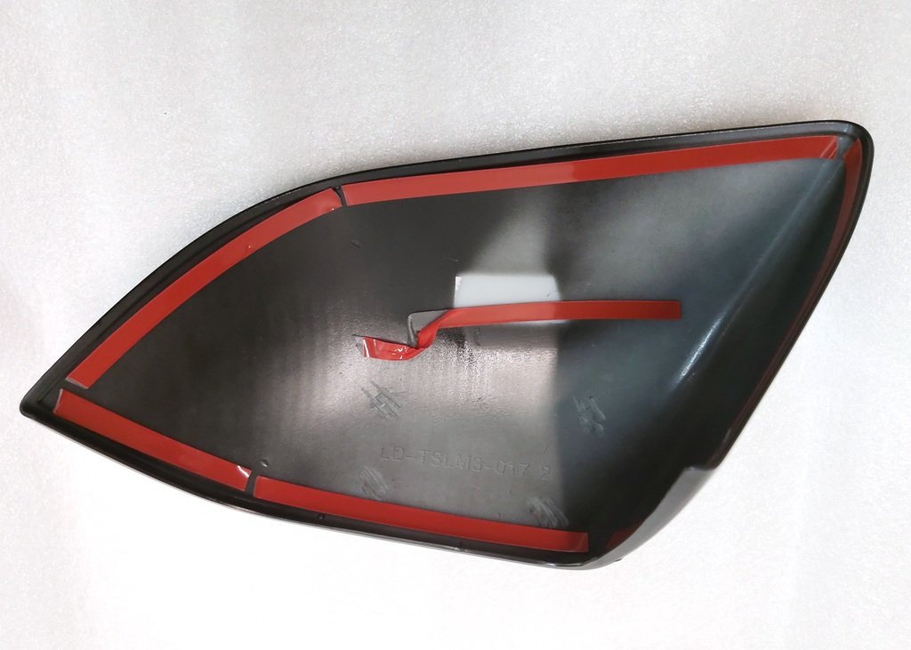 3 EXTERIOR MIRROR SKULL CAP - RIGHT HAND Light Black NEW Tesla model 3 1092292-00-D
