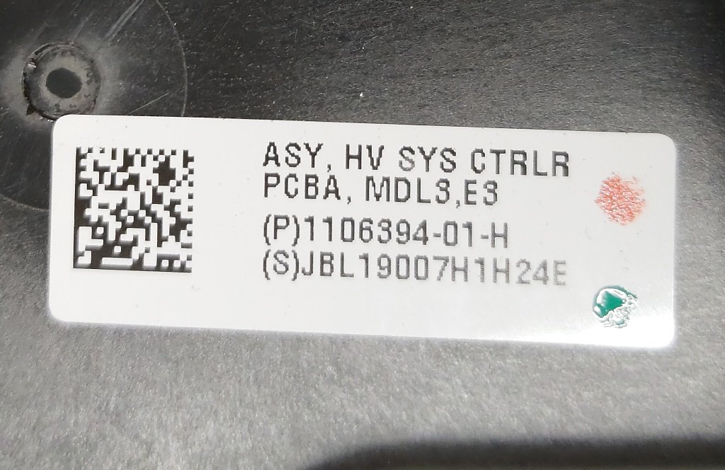 Hovedbatterikontroller (BMS) LR Tesla modell 3 modell Y 1106394-01-L