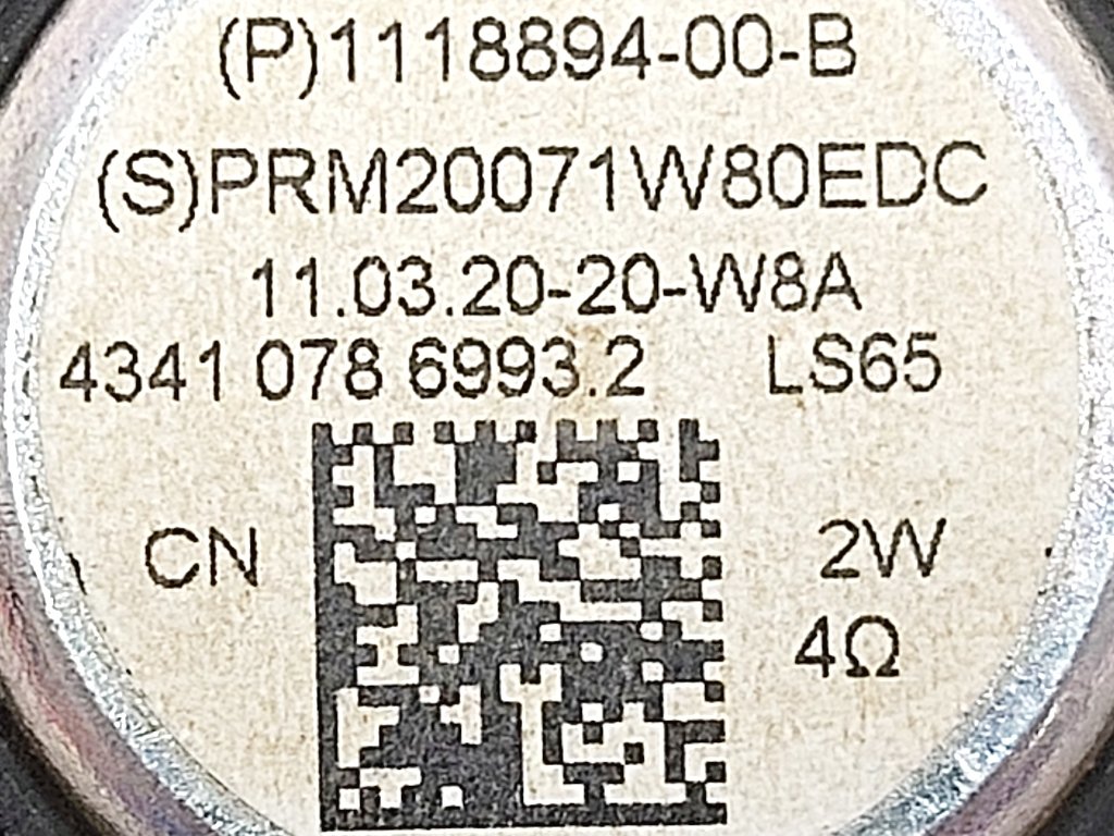 1118894-00-A Dodatkowy głośnik monitora Tesla model X 1118894-00-A