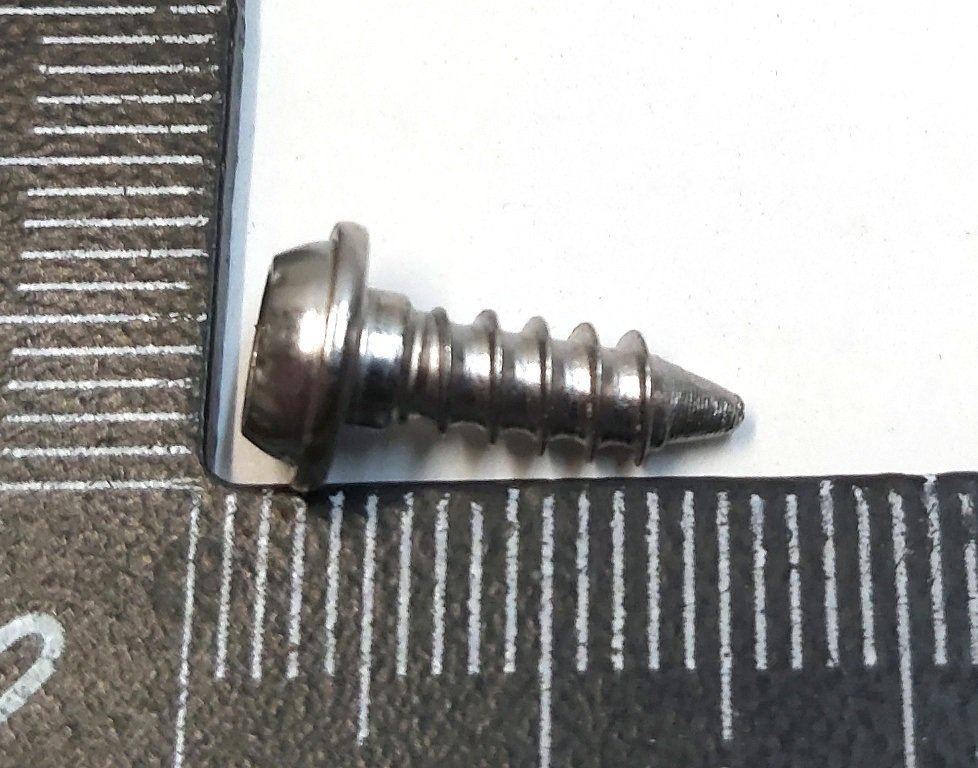 3 SCREW,PF,40x12,SHLDR[4x1.4],STL,ZNNI Tesla model Y 1115453-00-B