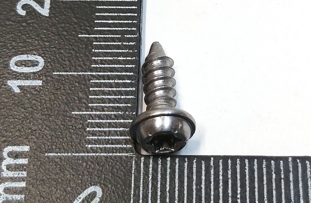 3 SCREW,PF,40x12,SHLDR[4x1.4],STL,ZNNI Tesla model Y 1115453-00-B
