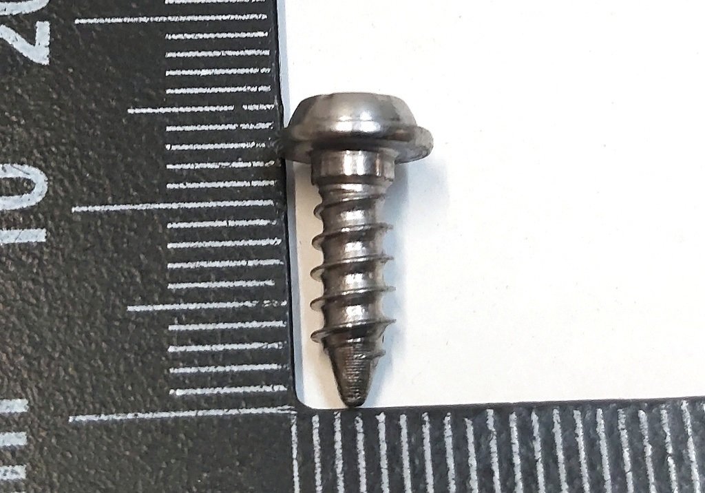 3 SCREW,PF,40x12,SHLDR[4x1.4],STL,ZNNI Tesla model Y 1115453-00-B