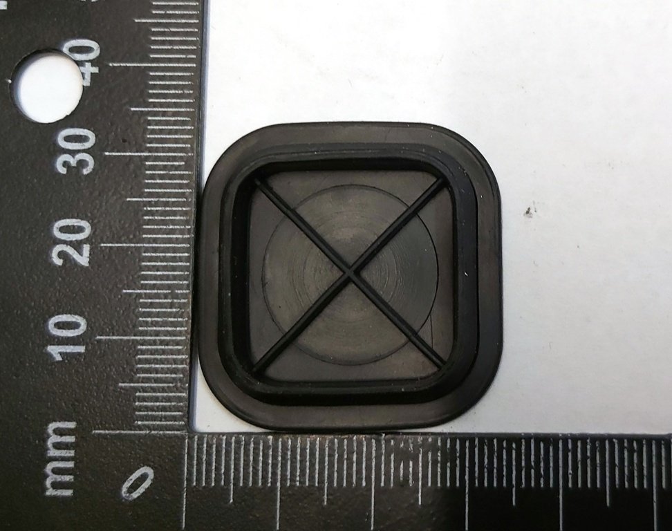 10 고무 플러그 사각형 26X26,TPV,BLK Tesla 모델 Y 1507355-00-A