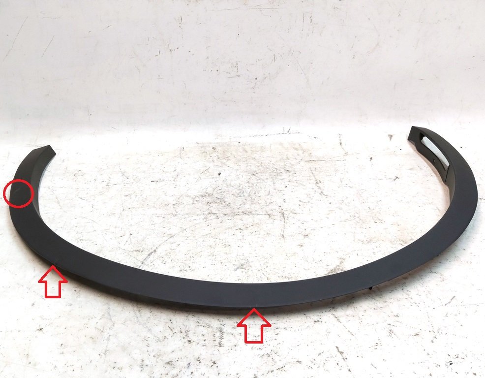 8 FRONT FENDER GARNISH, LH ASY, with damage Tesla model Y 1494185-00-C