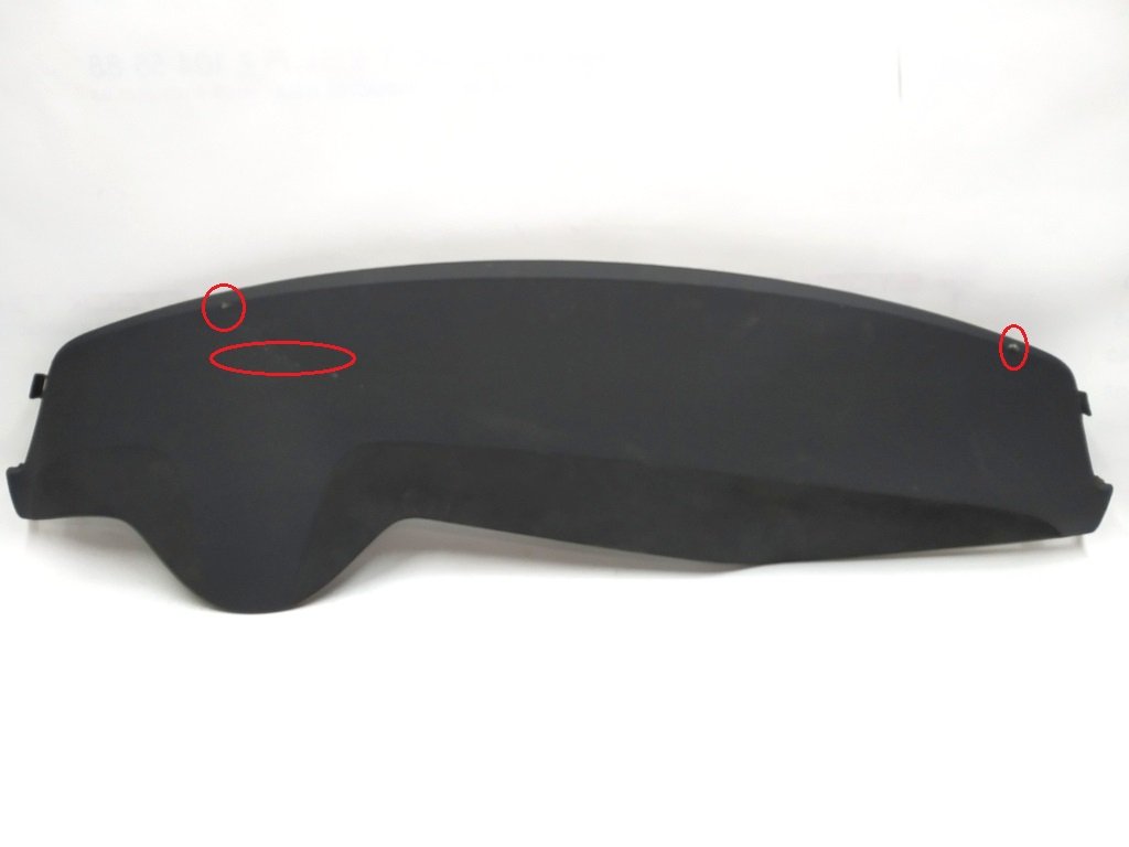 8 1004397-11-O x Torpedo 패널 (검은 색 모조 가죽) PUR / ALC BLK 손상 Tesla 모델 S, 모델 S REST 1060695-11-D
