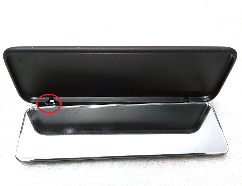 2 Rétroviseur pare-soleil droit gauche NOIR sans ensemble rétroéclairage (endommagé) Tesla model S REST 1143852-00-A