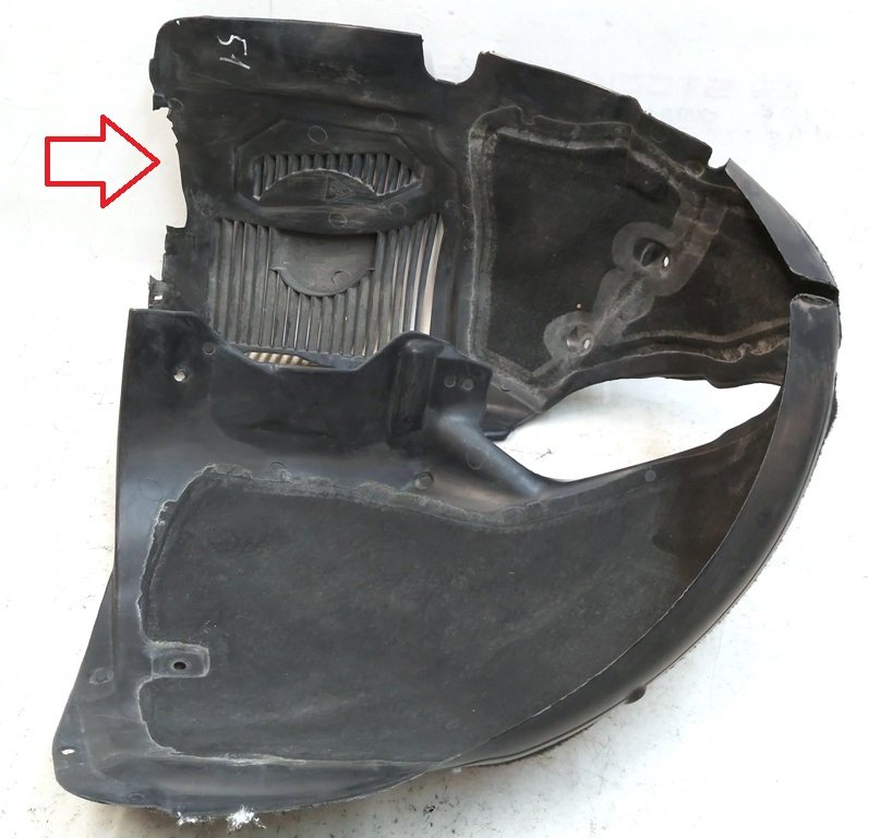 1 挡泥板衬里左前 AWD 损坏特斯拉模型 S REST 1063693-00-D