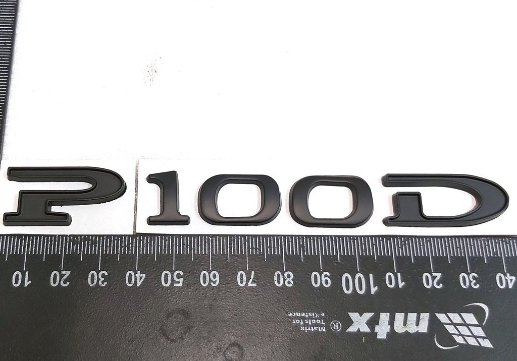 15 Emblema „P100D” capac portbagaj NEGRU Tesla model X 1066330-00-A