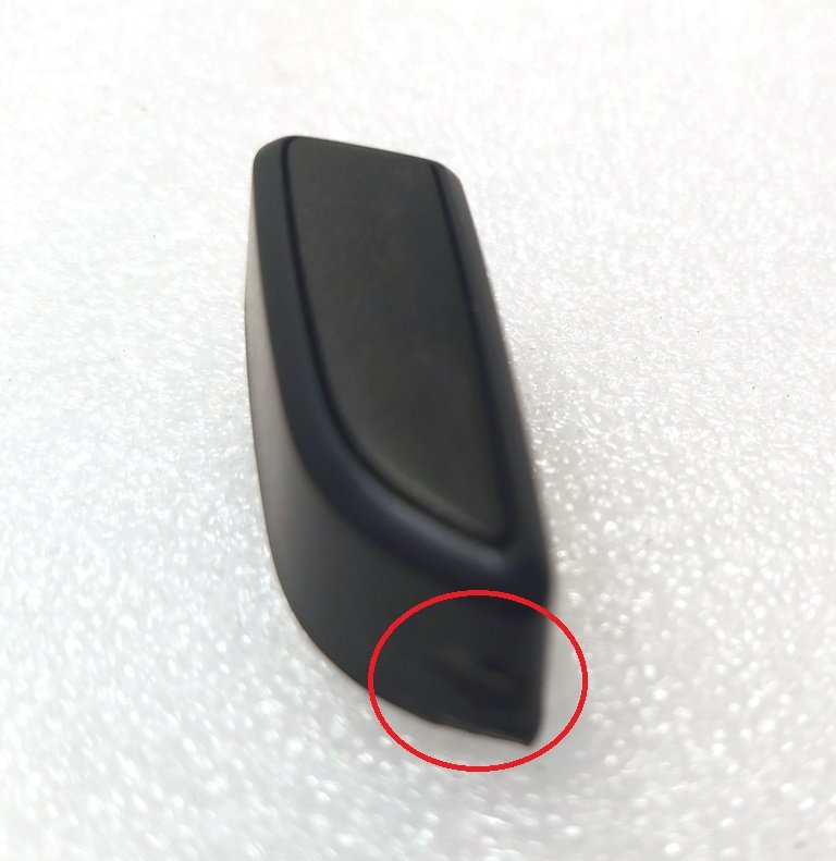 2 1ST ROW SEAT RECLINE BUTTON CAP - RIGHT HAND Tesla model S REST, model X 1067692-00-B
