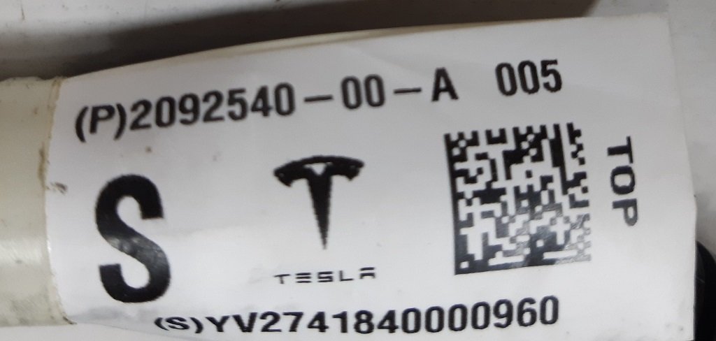 20 Кабель DCDC конвертера та блоку запобіжників Tesla model X S REST 2092540-00-A