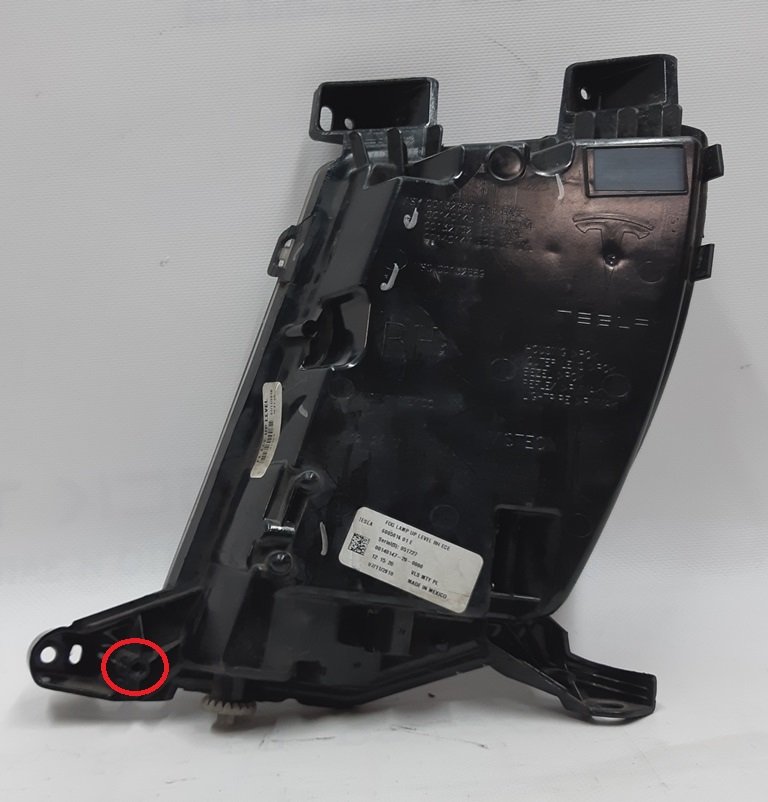 6005916-01-E x Luz antiniebla derecha (completa) FRT FOG ECE UE dañado Tesla modelo S, modelo S REST 6005916-00-G