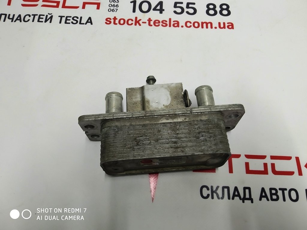 8 Heat exchanger/chiller (CHILLER) complete with valve Tesla model S 1007476-00-E