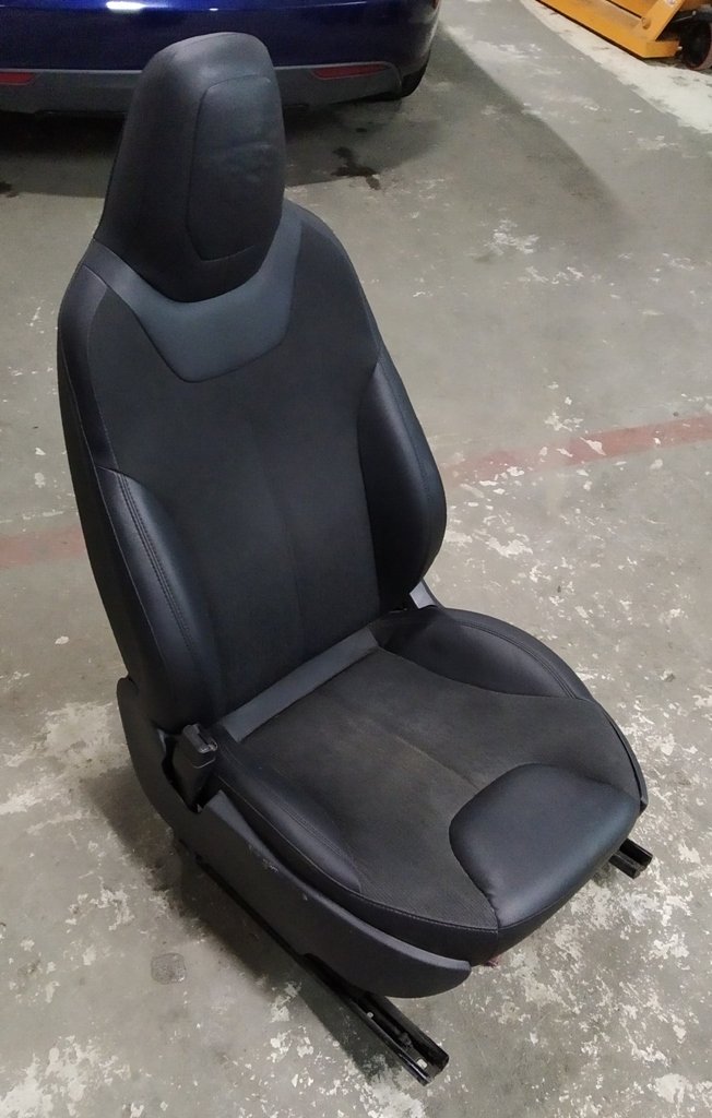 3 1013072-01-V z運転席アセンブリ（位置メモリ、エアバッグ、プレゼンスセンサーなし）BASE BLACK（GEN 1、ワイドヘッドレスト、ポケットなし）（破損）TeslaモデルS、モデルS REST 1013072-01-C