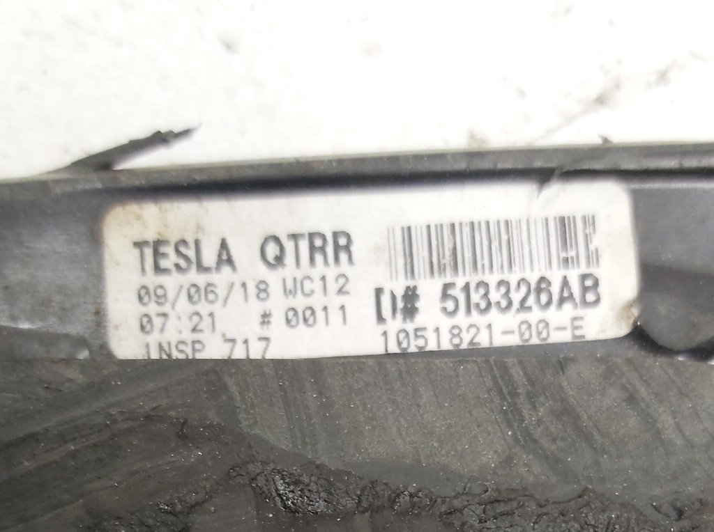 20 Vetro ala posteriore destro (finestrino) Tesla modello S, modello S REST 1051821-00-E