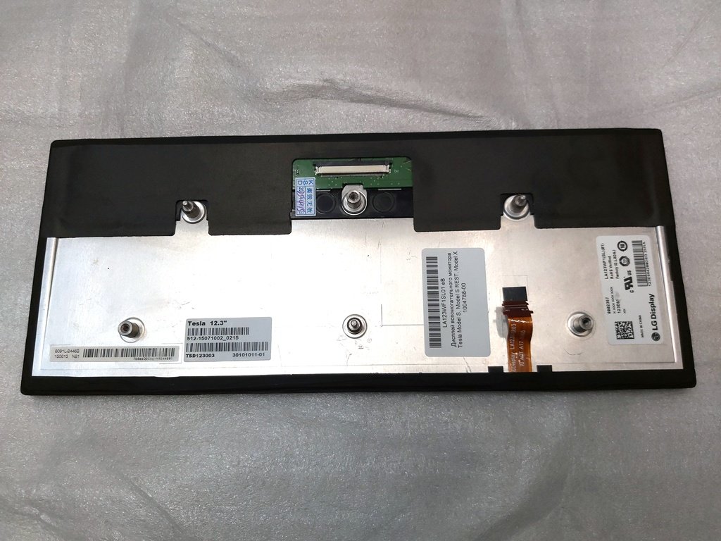 1 Zobrazení pomocného monitoru LA123WF1SL01 Tesla Model S, Model S Rest, Model X 1004788-00