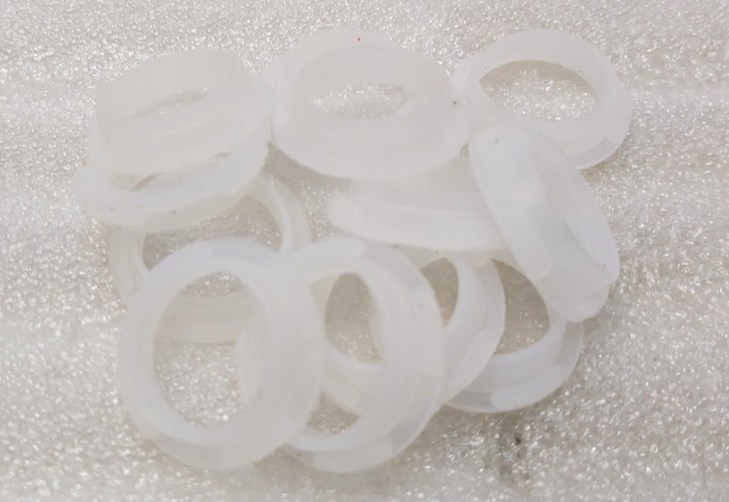 5 Set of sealing rings for the parking sensor, relief CLEAR (12 pieces) Tesla model X, model 3, model Y 1014395-00-A