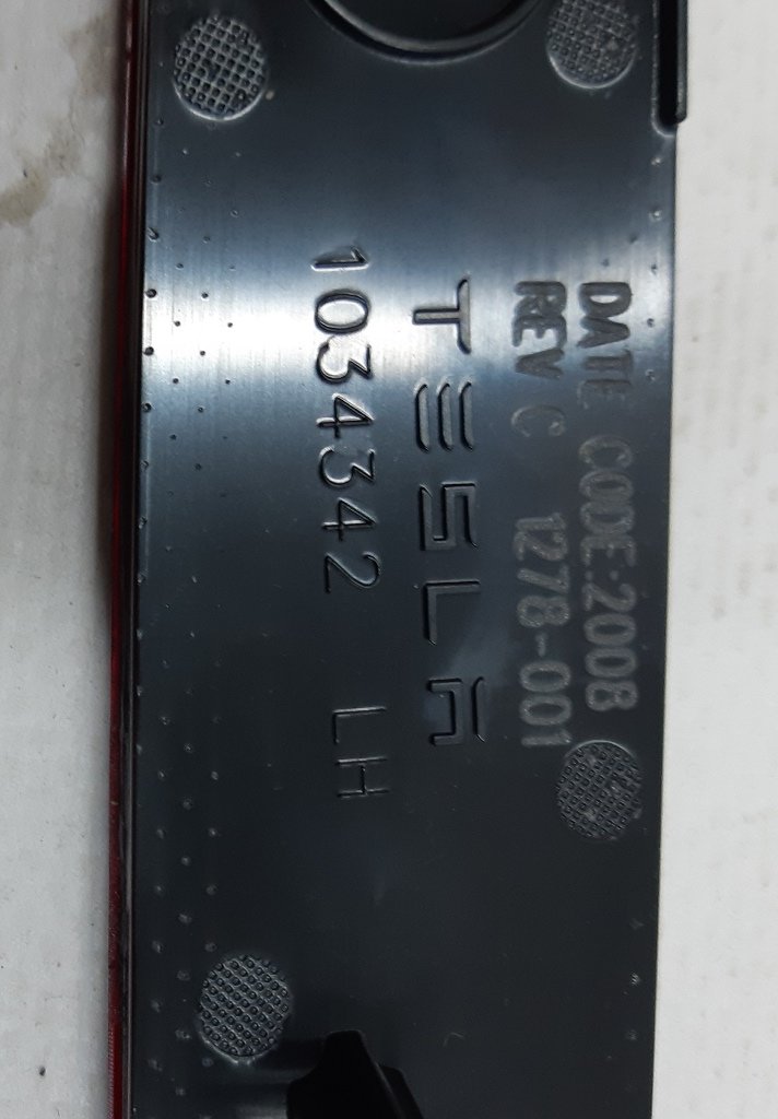 11 1034342-00-C m 후면 범퍼 반사경 왼쪽 NEW Tesla 모델 X 1034342-00-C