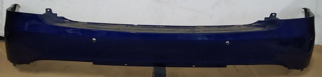 1 Paraurti posteriore parte superiore DEEP BLUE METALLIC-PPSB assemblato con staffe di montaggio per sensori di parcheggio (scratch) Tesla Model X 1034804-S5-A