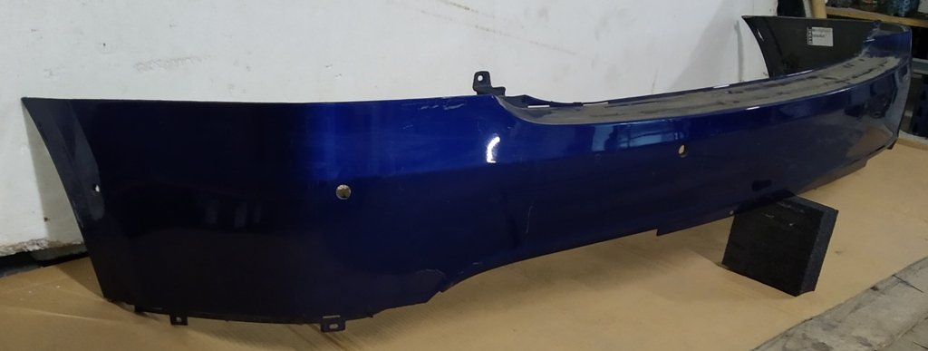 1 Paraurti posteriore parte superiore DEEP BLUE METALLIC-PPSB assemblato con staffe di montaggio per sensori di parcheggio (scratch) Tesla Model X 1034804-S5-A