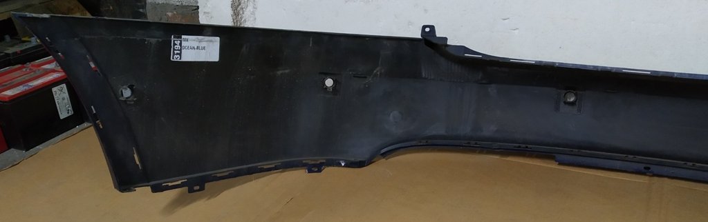 1 Paraurti posteriore parte superiore DEEP BLUE METALLIC-PPSB assemblato con staffe di montaggio per sensori di parcheggio (scratch) Tesla Model X 1034804-S5-A