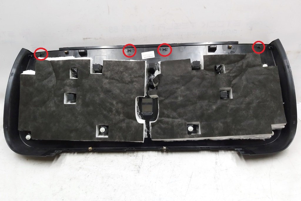 Damaged Trunk Lid Card Tesla model X 1037899-50-G