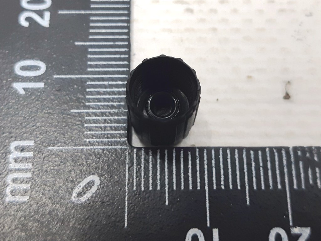 4 Tire pressure sensor cap TPMS black Tesla model X 3 S REST 1038975-00-A