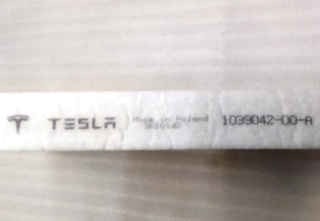 6 Kolfilter för kupévärmare Tesla Model X 1039042-00-B