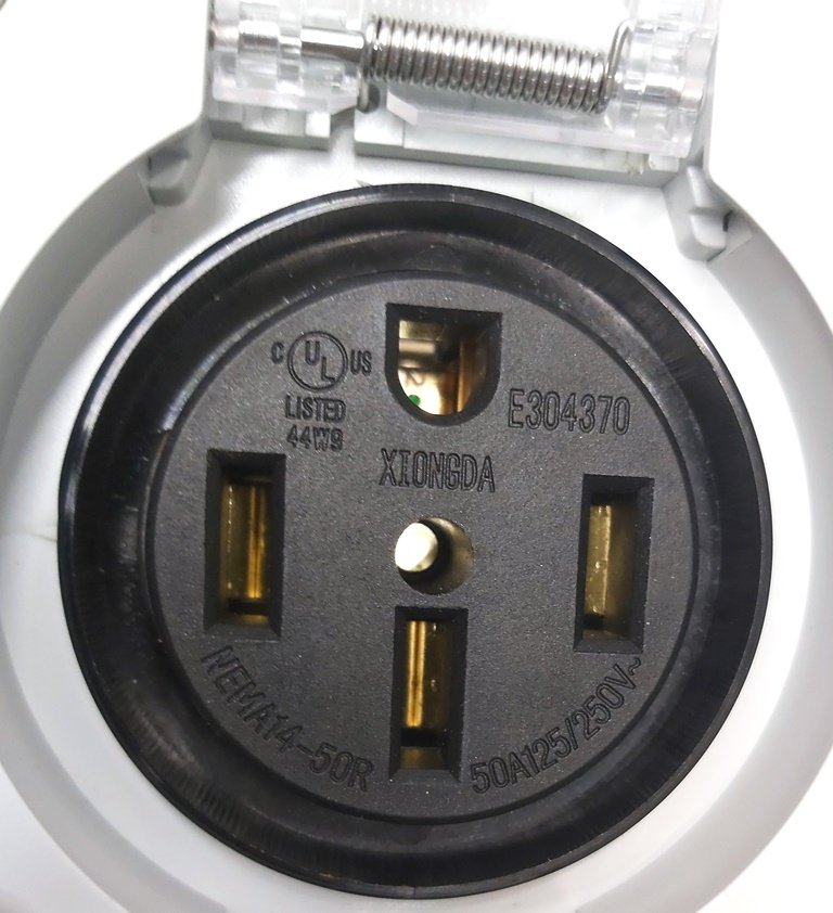 3 Högspänningsuttag NEMA 14-50R 50A-125/250V för smart adapter i låda Tesla alla modeller 14-50R NEMA
