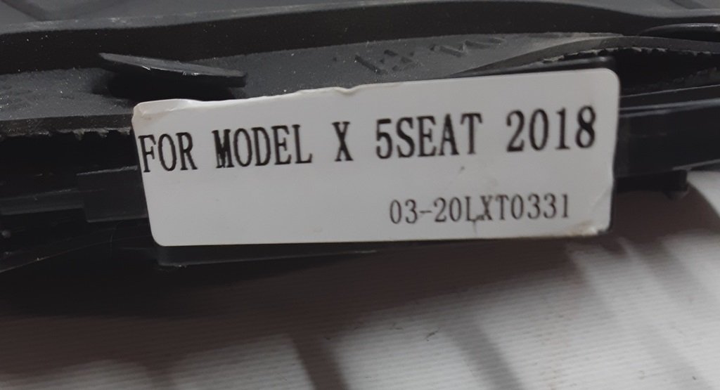 Tesla 모델 X 231-TSMX-0800T-02 1열 2열 시트 고무 매트 세트