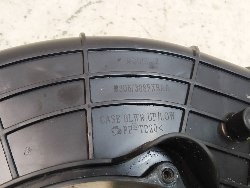 7 Värmefläkt volute (luftkonditionering) botten Tesla Model X 1116133-00-B