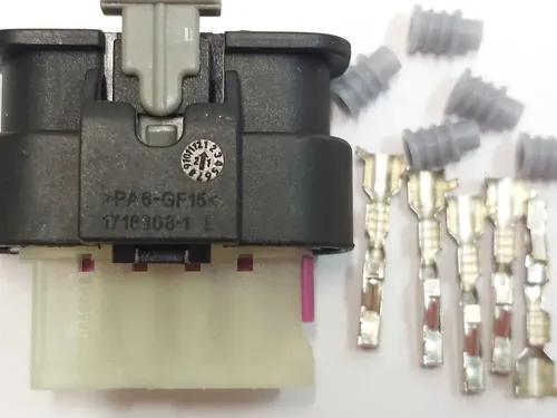 Connettore (chip) 1-1718806-1 HOMELINK V OPTION 2 X485 5 pin Tesla modello S REST, modello X, modello 3 1114984-00-B