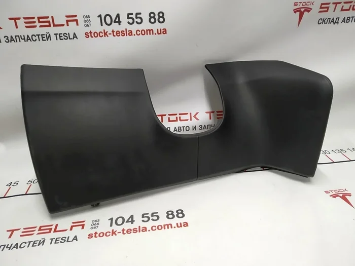 26 Zierpolster unter dem Lenkrad PVC SCHWARZ Tesla Modell X S REST 1002405-15-G