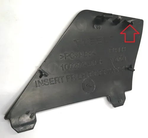 10 핸들 앞 왼쪽 아래 도어 카드 플러그 손상 Tesla 모델 S, 모델 S REST 1002974-00-E