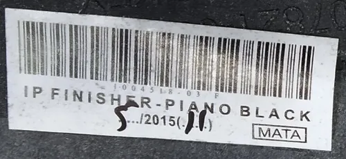 23 Decorativ panou central pasager PIANO BLACK MATA asamblat (cu zgarietura) Tesla model S, model S REST 1045969-03-B