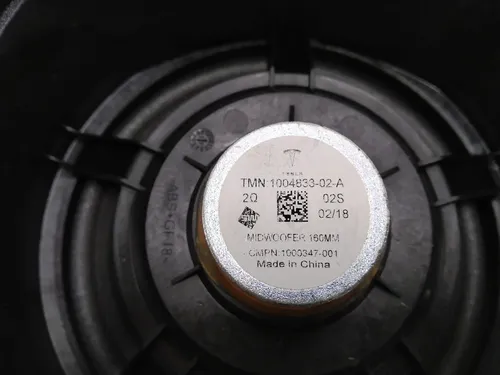 Altoparlante del sistema audio 160MM Tesla Model S, Model S REST, Model X 1004833-02-A