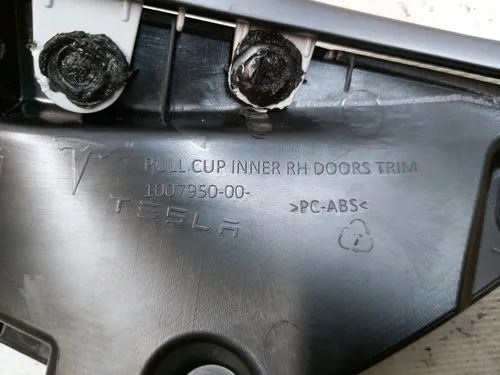 成型 GRAPHITE 门卡右前特斯拉 model S，model S REST 1051388-02-A