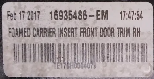 36 门卡袋，右前方 PVC TAN 40B（细粒面皮革，无额外照明） Tesla Model S、Model S REST 1007938-08-J