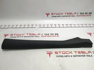 34 Garniture intérieure supérieure de la carte de porte avant droite (PUR 12A NOIR, cuir lisse) Tesla Model S, Model S REST 1009307-02-E