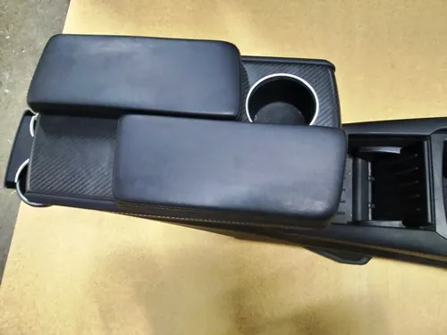 1 센터 콘솔 어셈블리 암레스트 블랙 가죽 컵 홀더 카본 Tesla 모델 S REST 1026728-S0-E