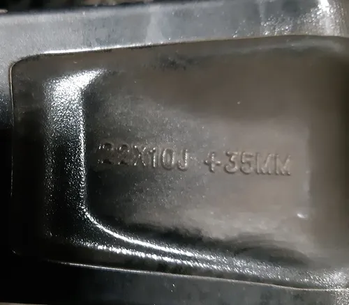 Achtervelg 22x10J ET35-TURBINE ZWART beschadigd Tesla model X 1089366-00-C