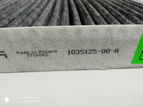 3 Carbon kabinefilter Tesla model S 1035125-00-A