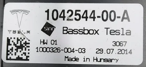 Subwoofer s AWD Tesla model S, model S REST 1042544-00-B