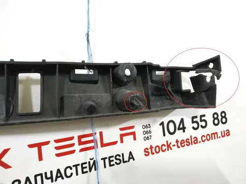 Right rocker panel sill bracket with damage Tesla model X 1046691-00-B