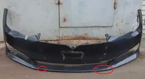 1 Přední nárazník pro 6 parkovacích senzorů Montáž PMNG s poškozením Tesla model S REST 1056370-S4-A