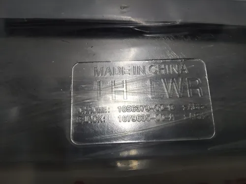 14 Oeillet pad inférieur gauche chromé NOUVEAU non original Tesla modèle S REST 1056379-00-C