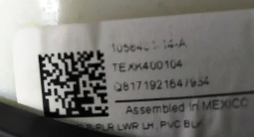 Nakładka słupka B dolna lewa PCV B BLK Tesla model S REST 1024631-14-G