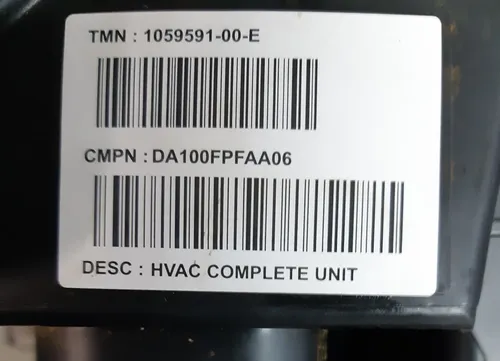 6 Montagem do aquecedor interior Tesla modelo S REST 1116135-00-C