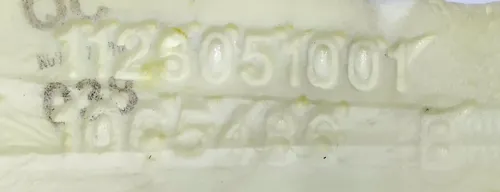 2 Zijsteun passagiersstoel Schuim rechts (beschadigd) {MX_MSR} 9876524-03-A