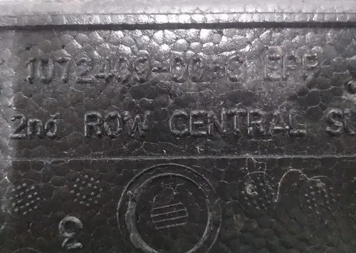 18 Pannello di riempimento vuoti (2a fila di sedili) unità centrale Tesla Model X 1072409-00-C